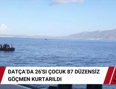 Datça Açıklarında 87 Düzensiz Göçmen Kurtarıldı