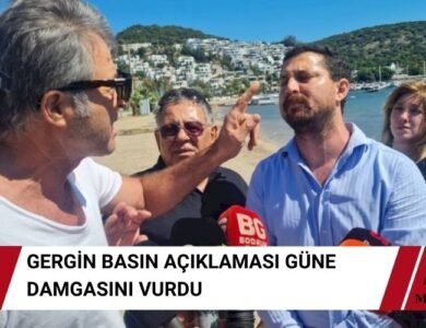 Bitez Basın Açıklaması 'nda Gergin Anlar