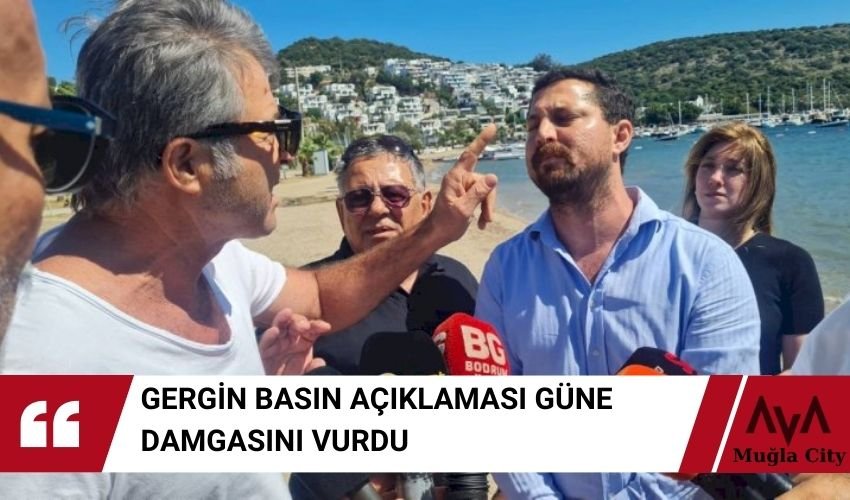 Bitez Basın Açıklaması 'nda Gergin Anlar