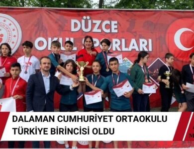 Dalaman Cumhuriyet Ortaokulu Okul Sporları Rafting Türkiye Birincisi