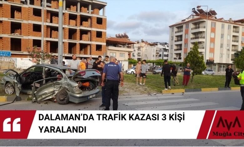 Dalaman'da Trafik Kazası 1'i Çocuk 3 Kişi Yaralandı