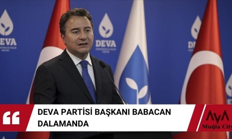 Deva Partisi Genel Başkanı Ali Babacan Dalaman’da