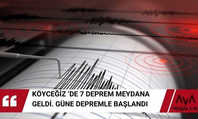 Merkez Üssü Köyceğiz Deprem Oldu - Fay Hattı Hareketli