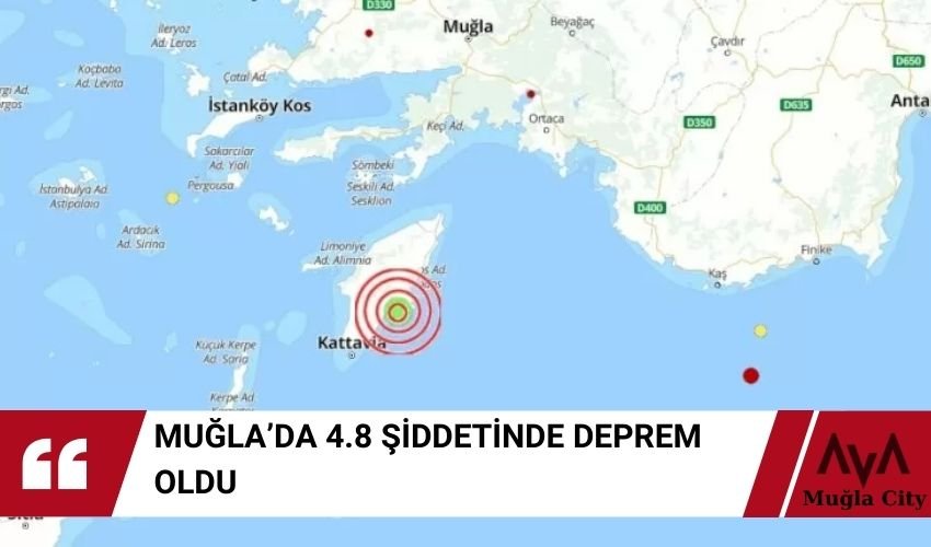 Muğla'da Deprem Oldu - Kısa Süreli Panik Yaşandı