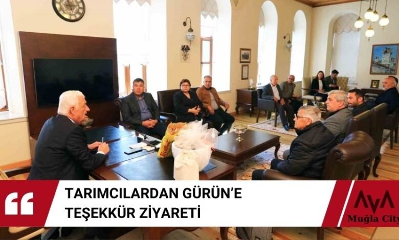 Üretim Kooperatifleri Başkan Osman Gürün'e Teşekkür Ziyareti