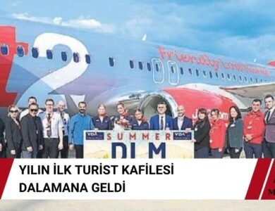 Yılın İlk Turist Kafilesi Dalaman'a Geldi