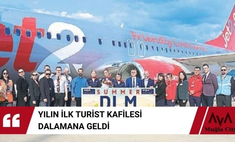 Yılın İlk Turist Kafilesi Dalaman'a Geldi